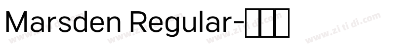 Marsden Regular字体转换 Marsden Regular字体转换